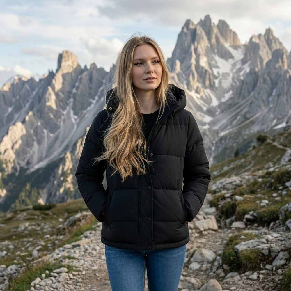 Bcbgeneration Black Short Puffer Jacket - Size Sm… - image 1